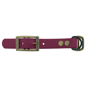 Biothane adattatore 19MM vino Rosso/Antiquariato Bronzo Biothane adattatore 19MM vino Rosso/Antiquariato Bronzo