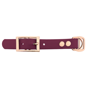 Biothane adattatore 19MM vino Rosso/Rose Oro Biothane adattatore 19MM vino Rosso/Rose Oro