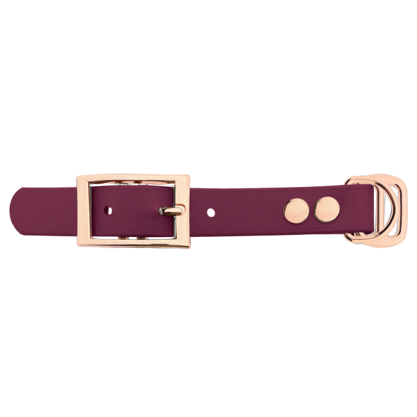 Biothane adattatore 19MM vino Rosso/Rose Oro