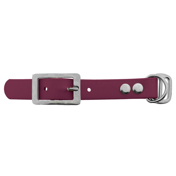 Biothane adattatore 19MM vino Rosso/Acciaio inox