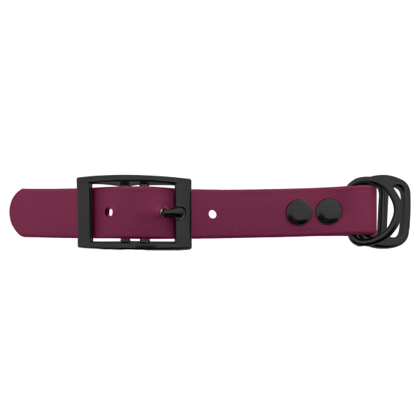 Biothane adattatore 19MM vino Rosso/Nero Biothane adattatore 19MM vino Rosso/Nero