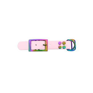 Biothane adapter 25MM Dusty Pink/Neo-Chrome