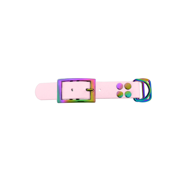Biothane adapter 25MM Dusty Pink/Neo-Chrome Biothane adapter 25MM Dusty Pink/Neo-Chrome