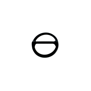 Stop / steg ring 25mm Zwart
