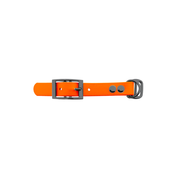 Biothane adapter 19mm Oranje/Grijs Biothane adapter 19mm Oranje/Grijs