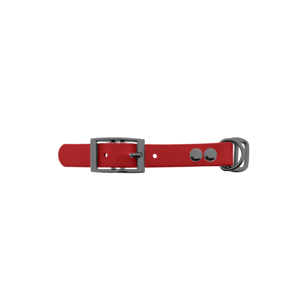 Biothane adapter 19mm Rood/Grijs