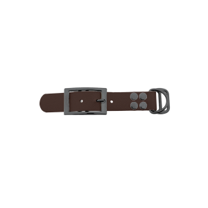 Biothane adapter 25mm Donkerbruin/Grijs