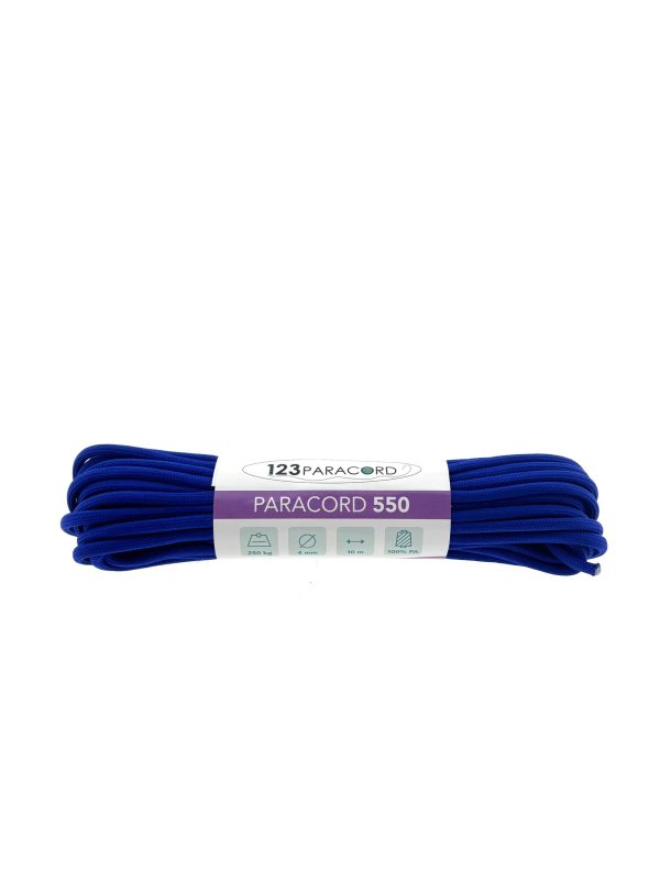 Paracord 550 type III Electric Blauw - 10 mtr Paracord 550 tipo III Electric Blu - 10 mtr