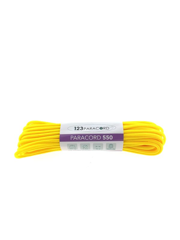 Paracord 550 type III Canary Geel - 10 mtr Paracord 550 tipo III Canary Giallo - 10 mtr