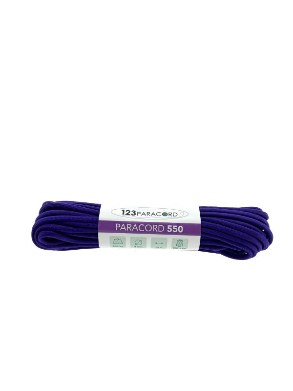 Paracord 550 type III Deep Paars - 10 mtr Paracord 550 type III Deep Paars - 10 mtr