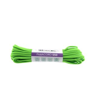 Paracord 550 type III Ultra Neon Groen - 10 mtr Paracord 550 type III Ultra Neon Groen - 10 mtr
