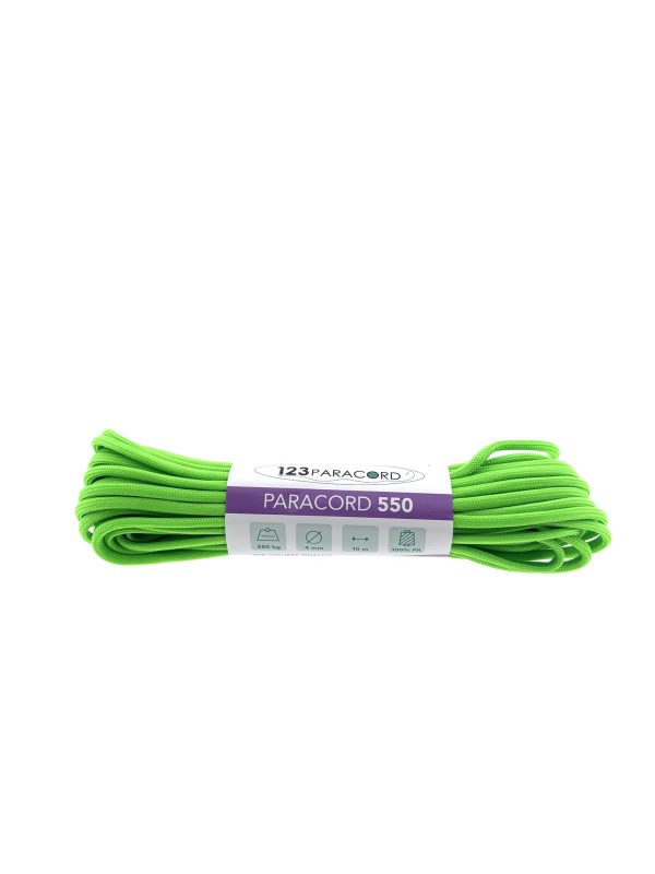 Paracord 550 tipo III Neon Verde - 10 mtr Paracord 550 tipo III Neon Verde - 10 mtr