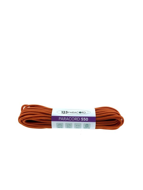 Paracord 550 tipo III Fox Arancione - 10 mtr Paracord 550 tipo III Fox Arancione - 10 mtr