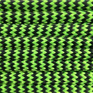 Paracord 550 tipo III Ultra Neon Verde & Nero Shockwave Paracord 550 tipo III Ultra Neon Verde & Nero Shockwave